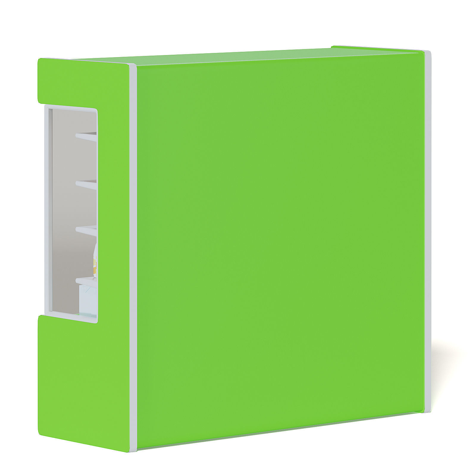 Green Market Fridge 3D Model 3D model_5