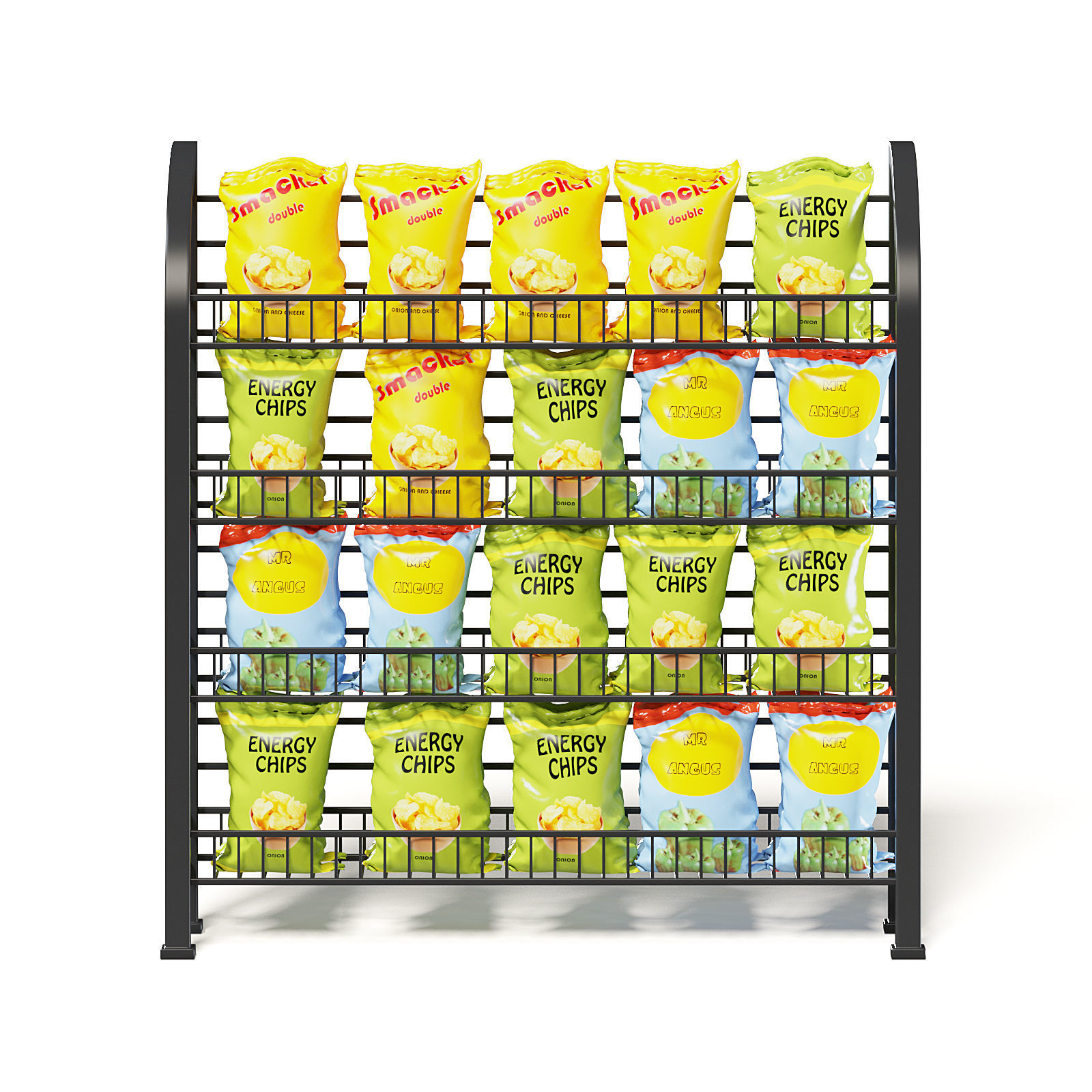 Market Rack 3D Model - Chips 3D model_5