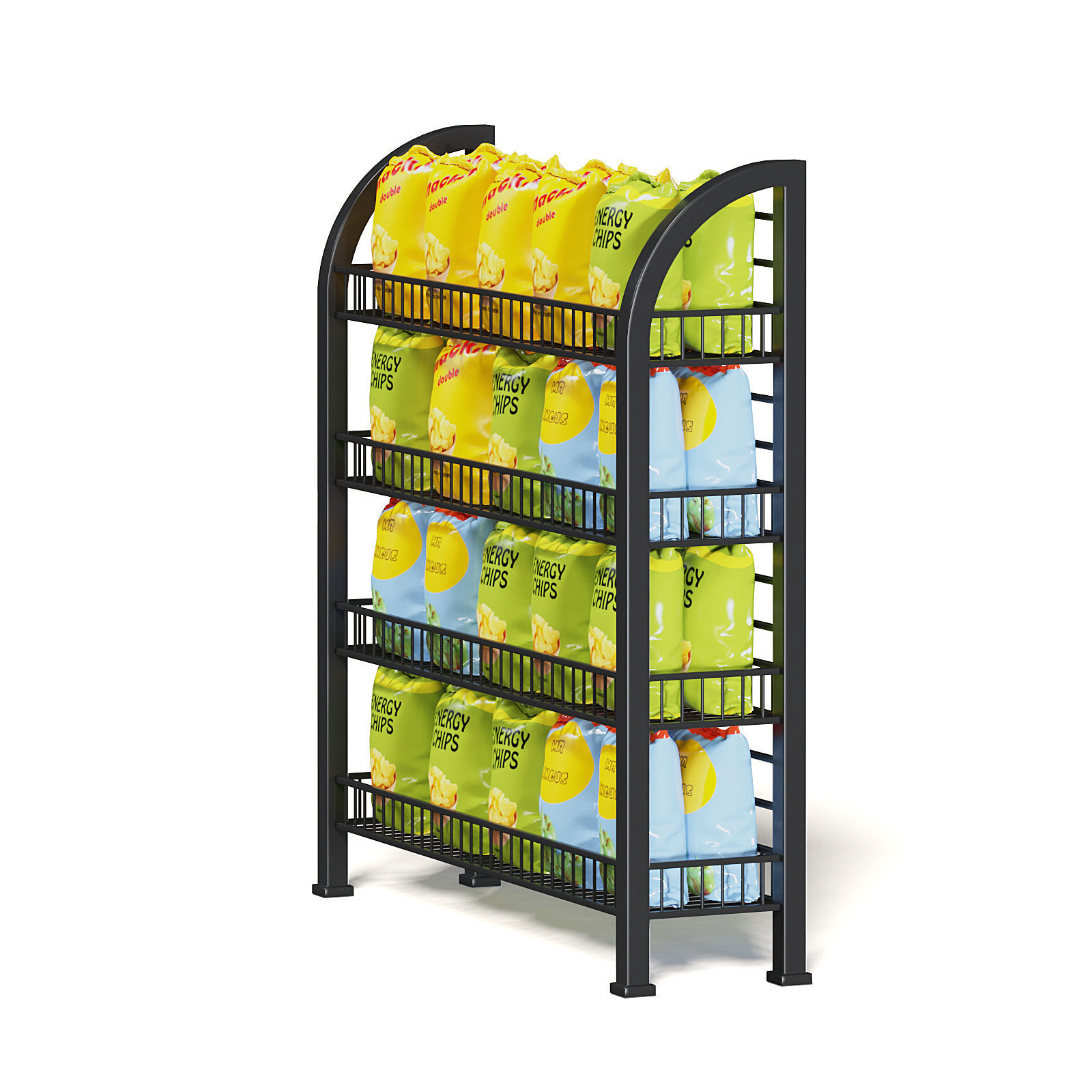 Market Rack 3D Model - Chips 3D model_7