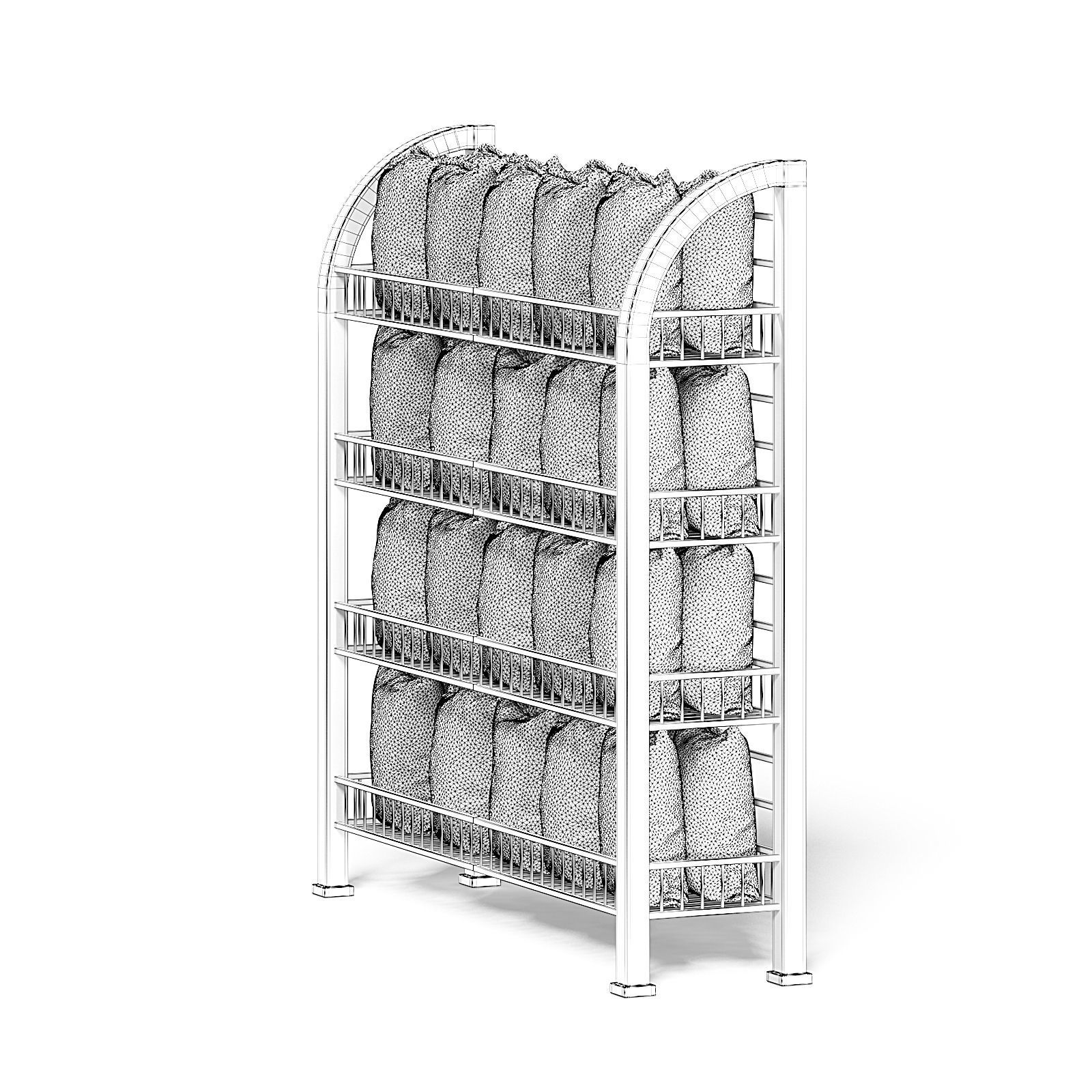 Market Rack 3D Model - Chips 3D model_6