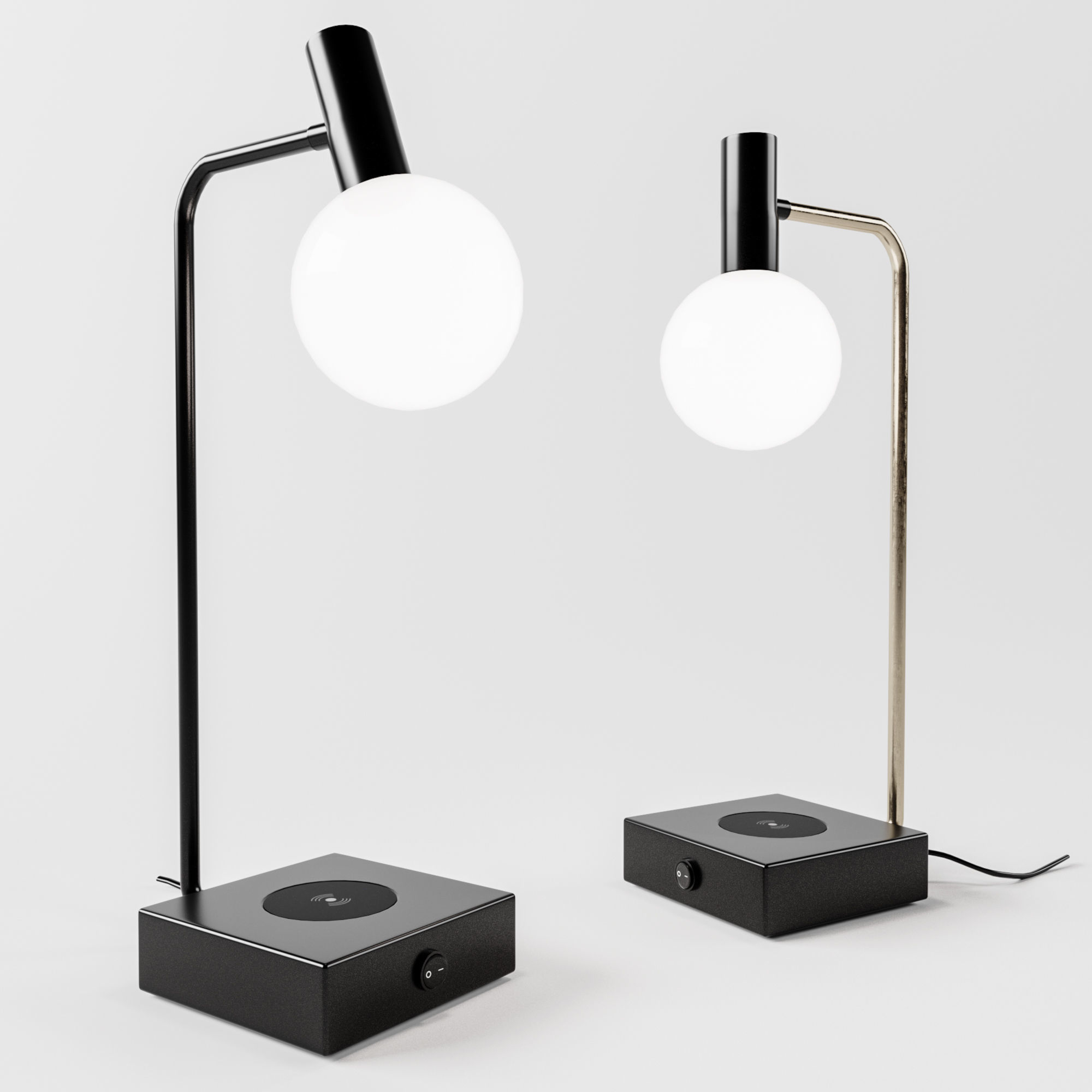 Spenser Led Wireless Charger Table Lamp By John Lewis 3d Model