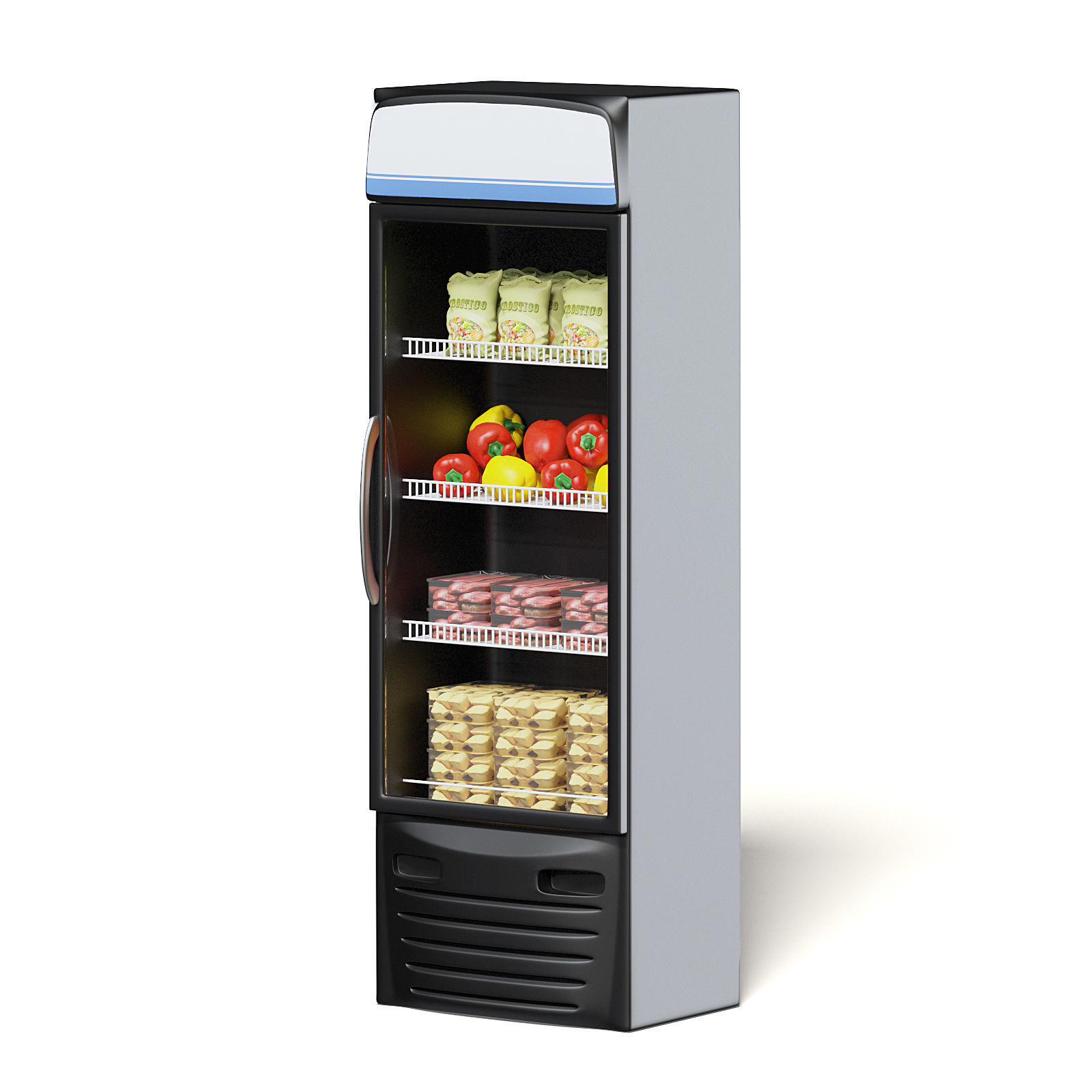 Market Fridge 3D Model 3D model_5