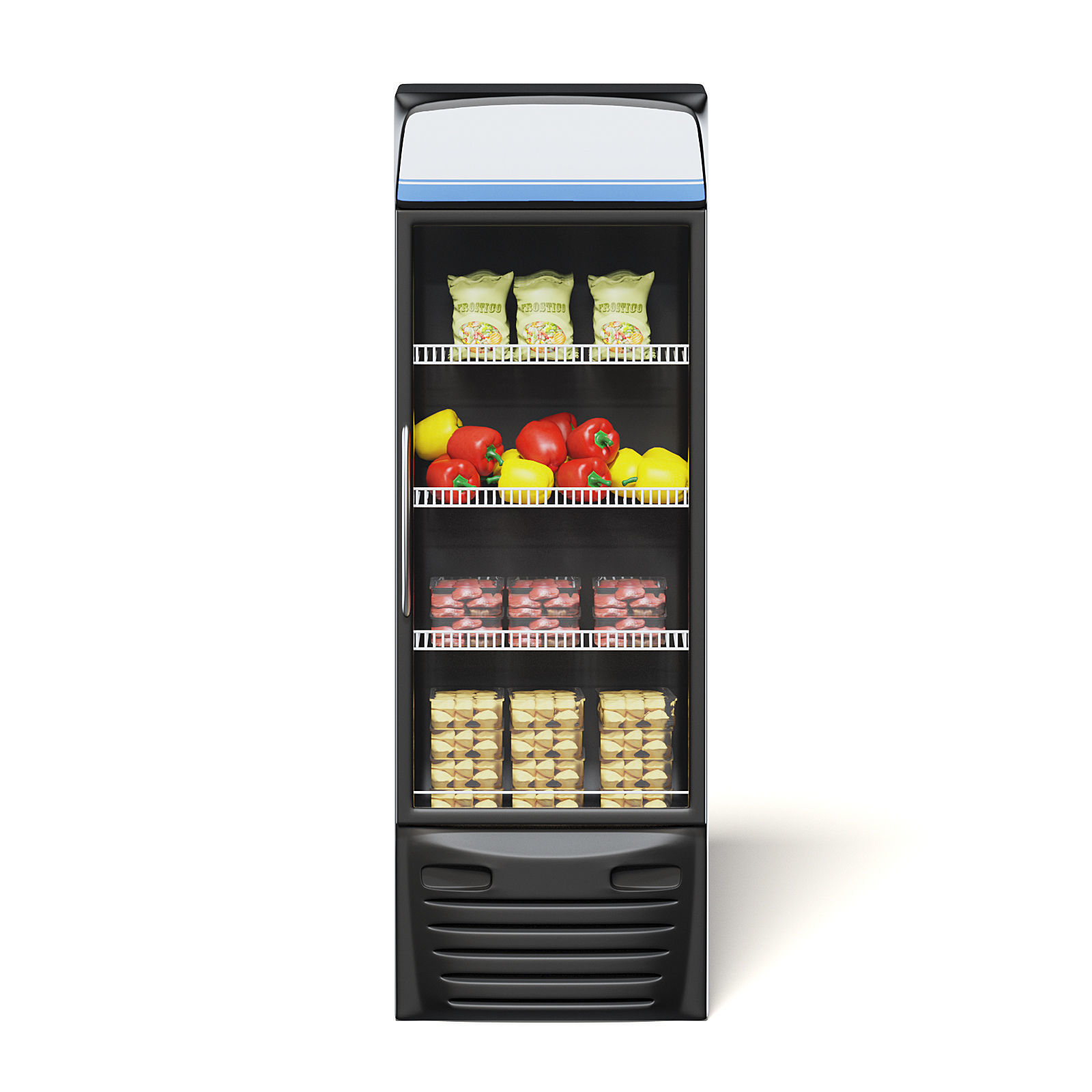 Market Fridge 3D Model 3D model_3