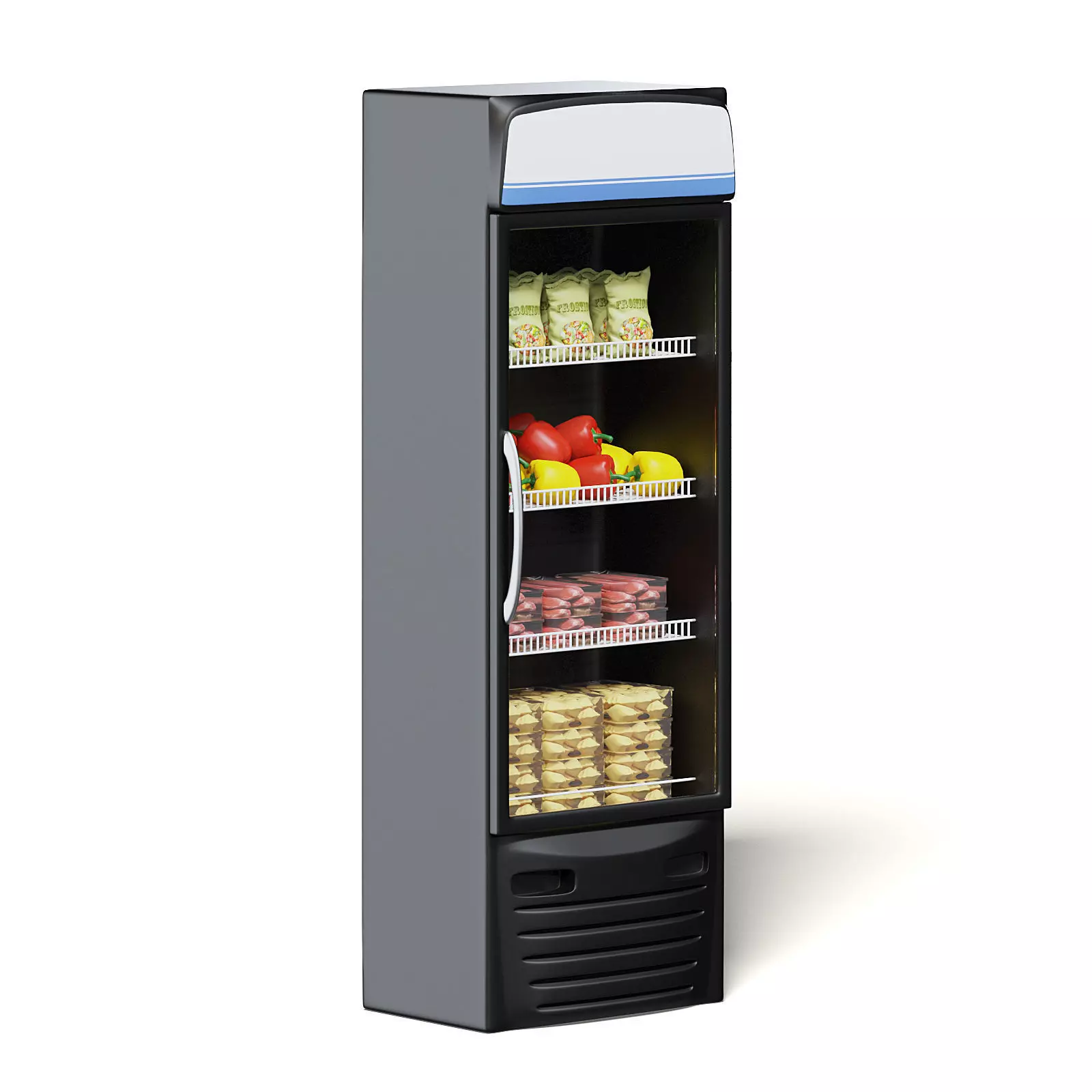 Market Fridge 3D Model 3D model_0