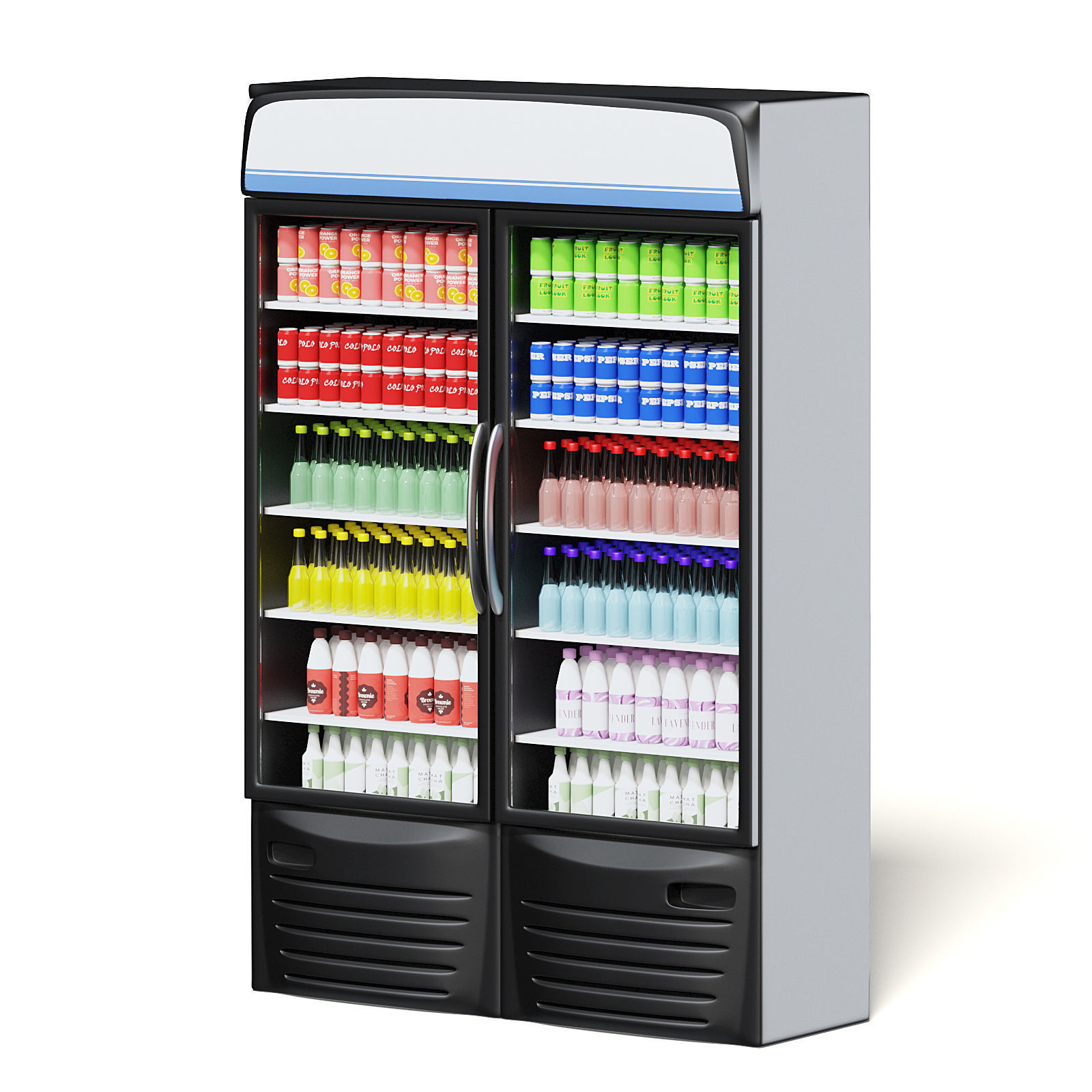 Market Fridge 3D Model 3D model_5