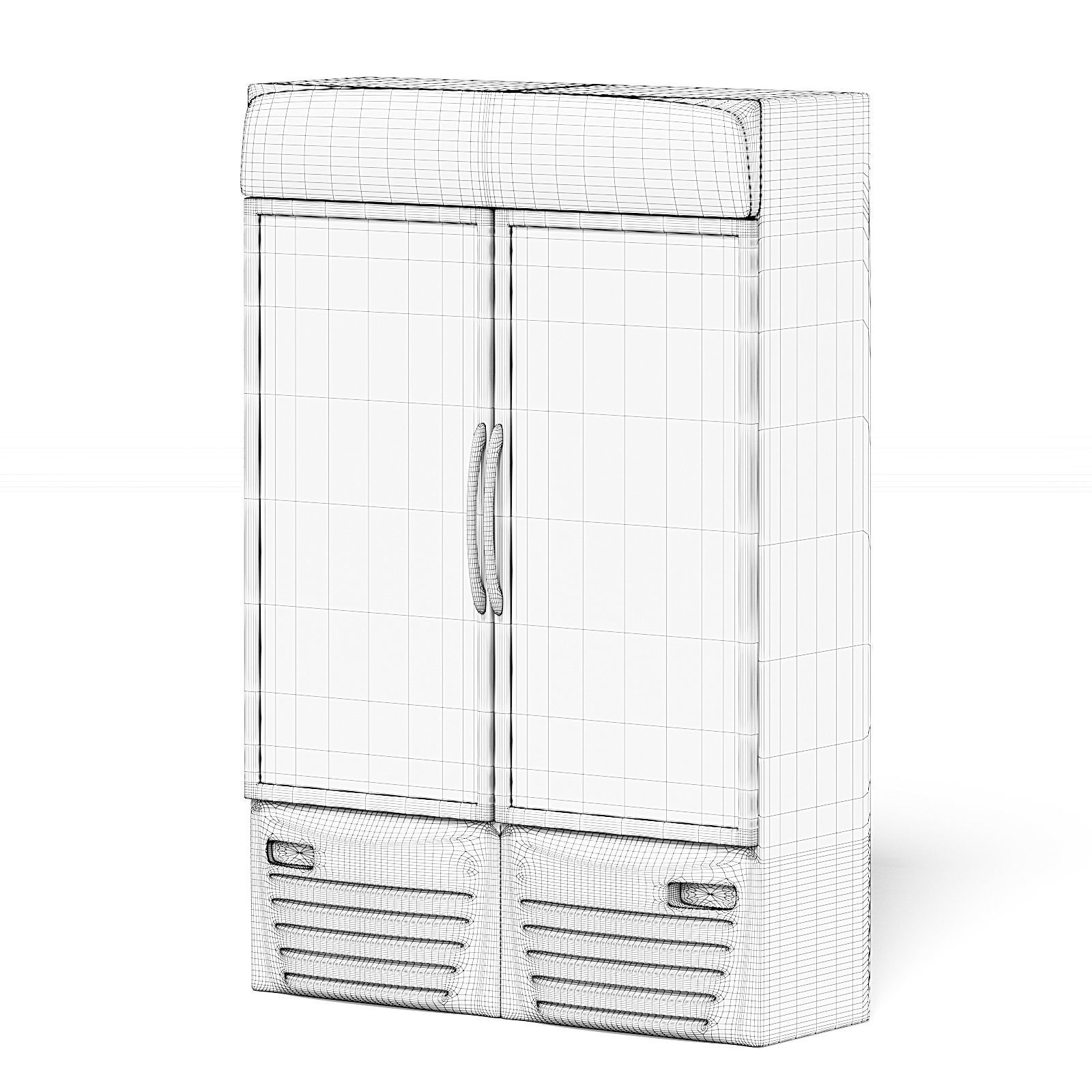 Market Fridge 3D Model 3D model_4