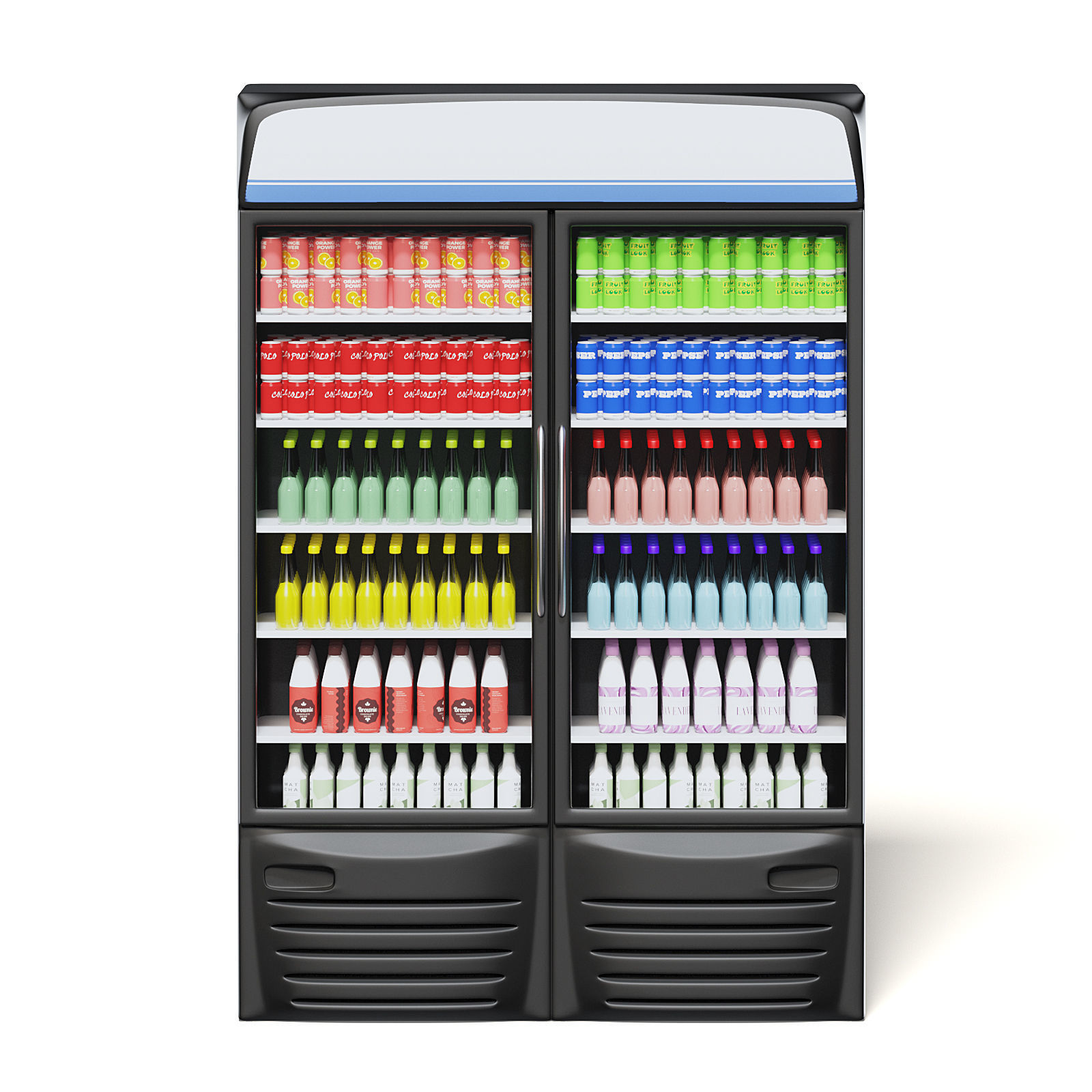 Market Fridge 3D Model 3D model_3