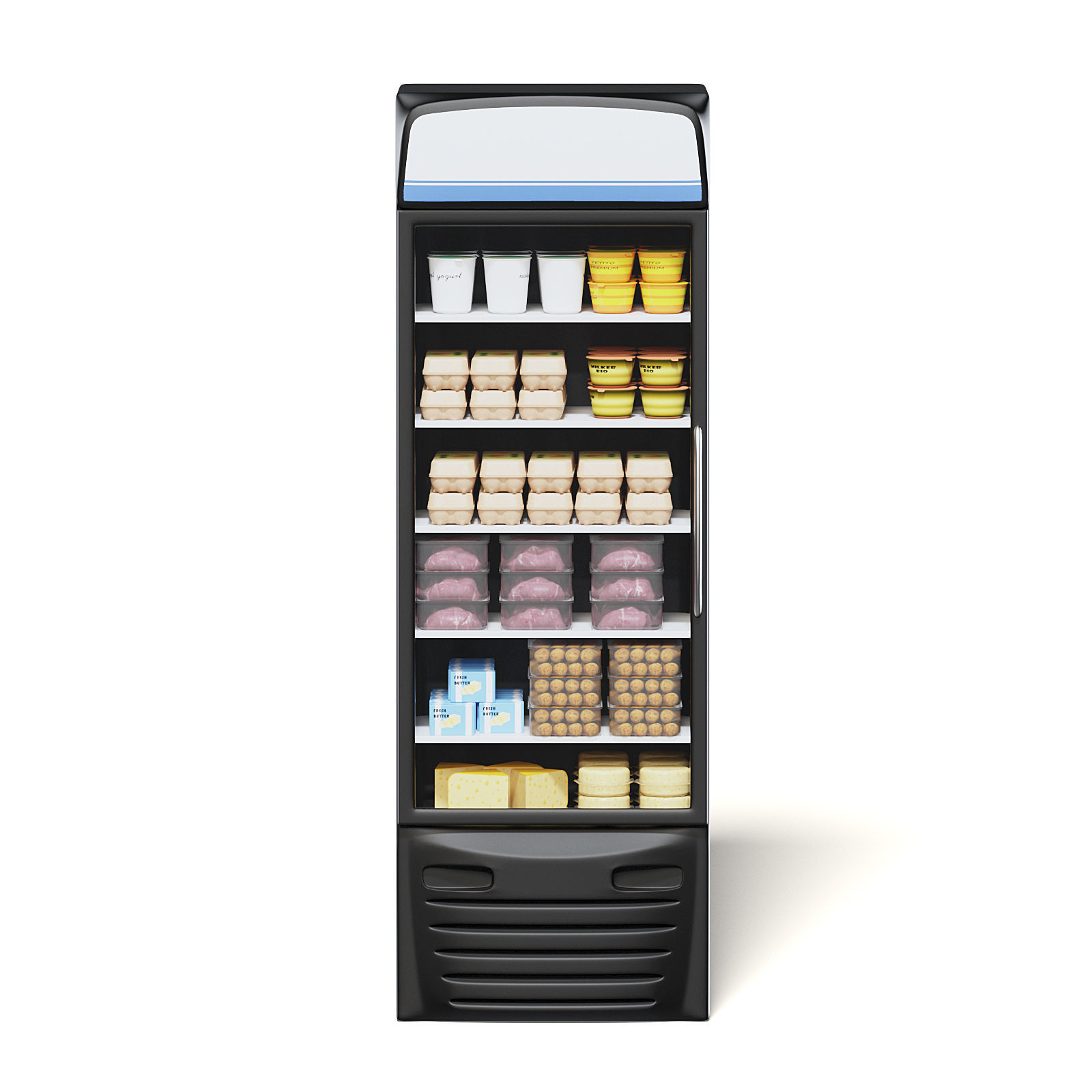Market Fridge 3D Model 3D model_3
