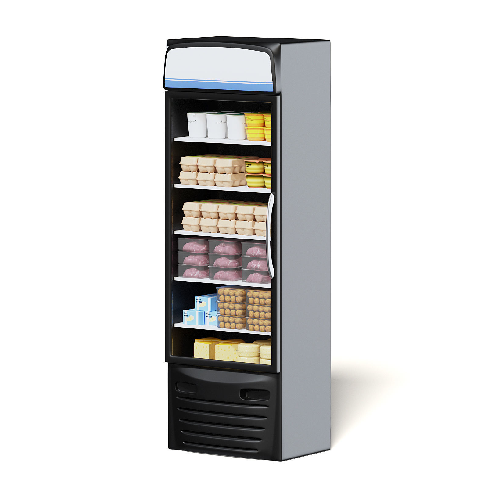 Market Fridge 3D Model 3D model_5