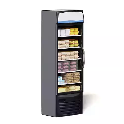 Market Fridge 3D Model