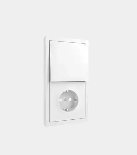 Socket with light switch