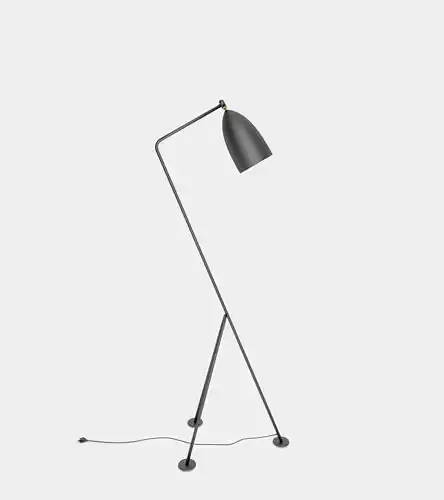 Anthracite floor lamp 3D model