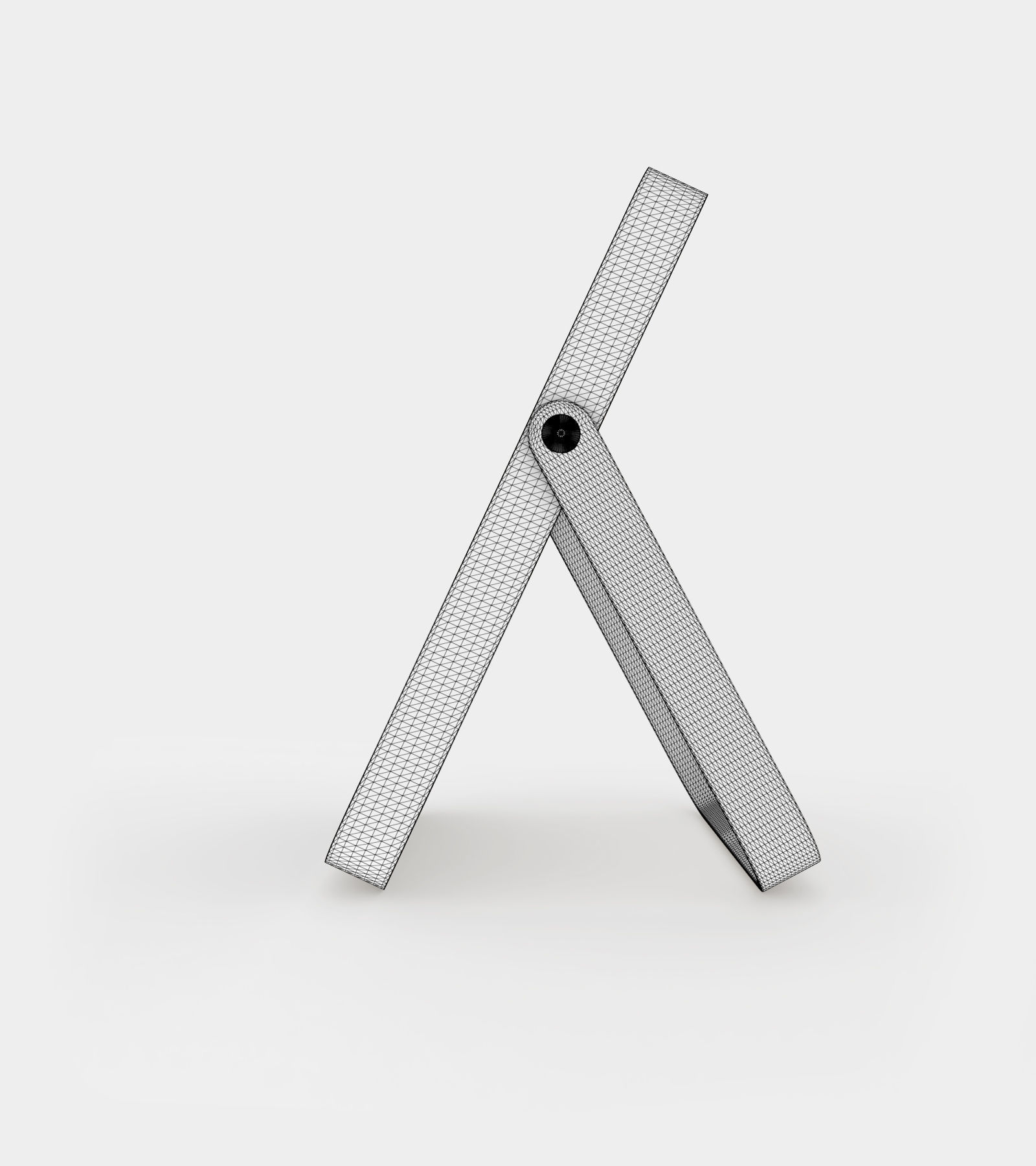 Ash table mirror 3D model_3