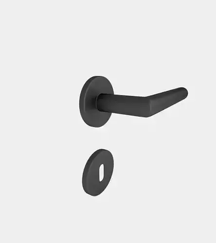 Round door handle 3D model
