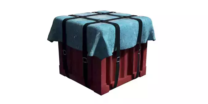 PUBG Supply Crate Free 3D model
