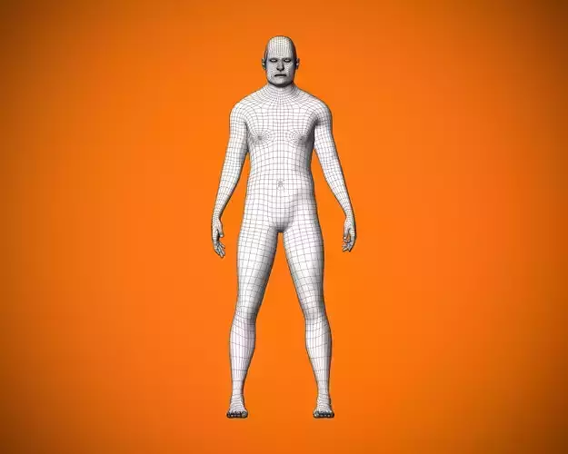 Male character Free low-poly 3D model