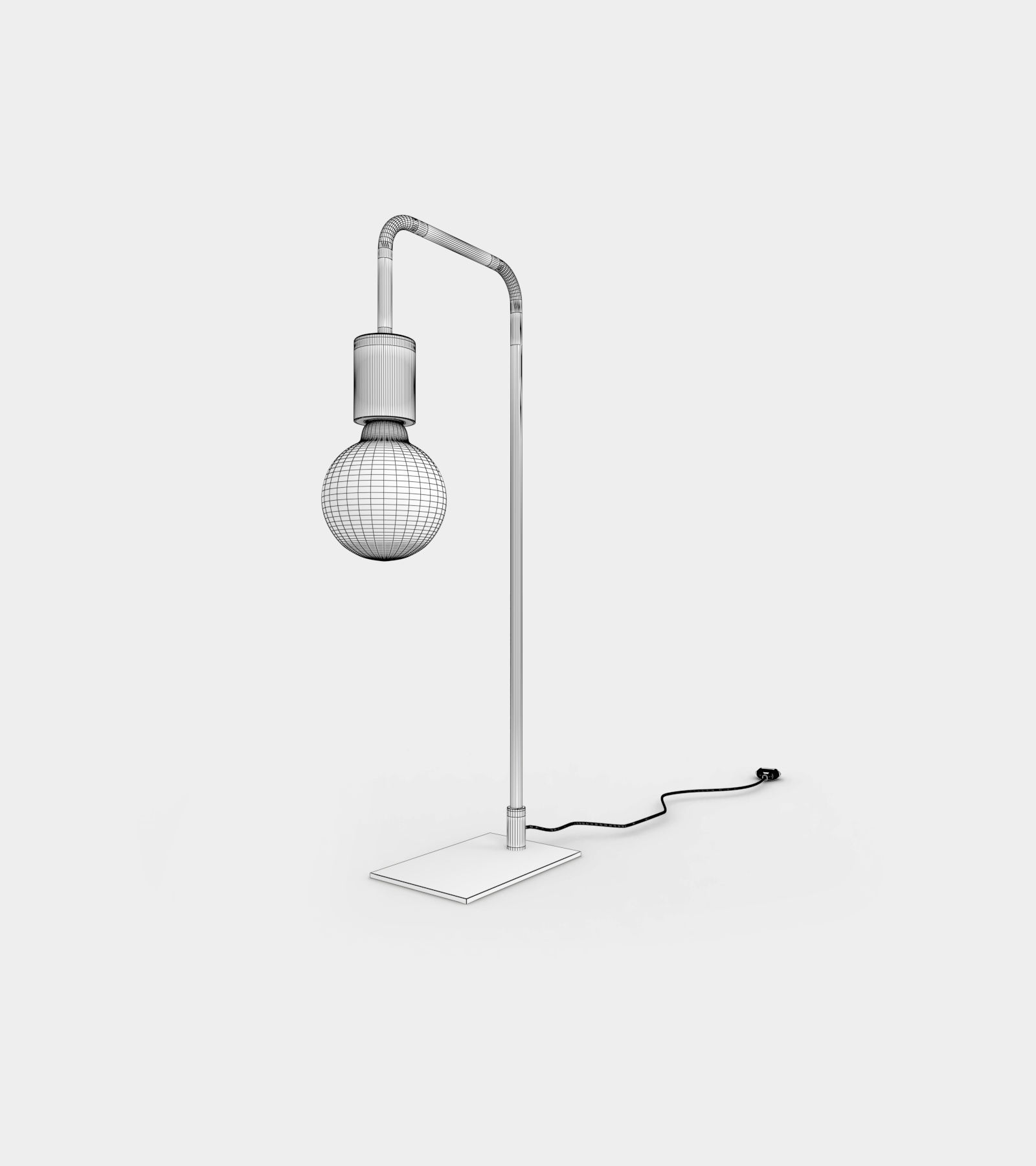 Modern contemporary minimalist table lamp 3D model_2