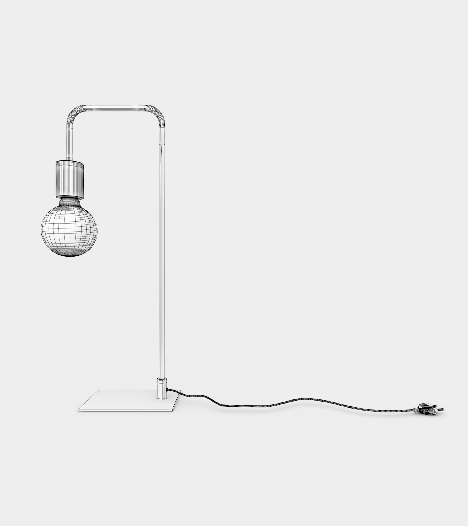 Modern contemporary minimalist table lamp 3D model_3