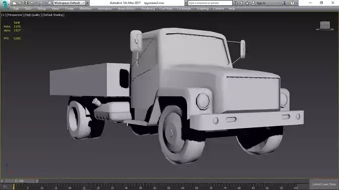 Low-poly truck
