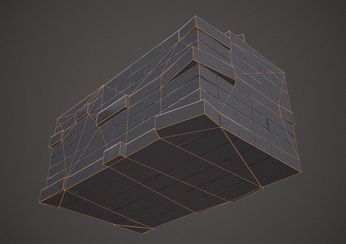 Pile of Bricks PBR Low Poly Low-poly 3D model_11