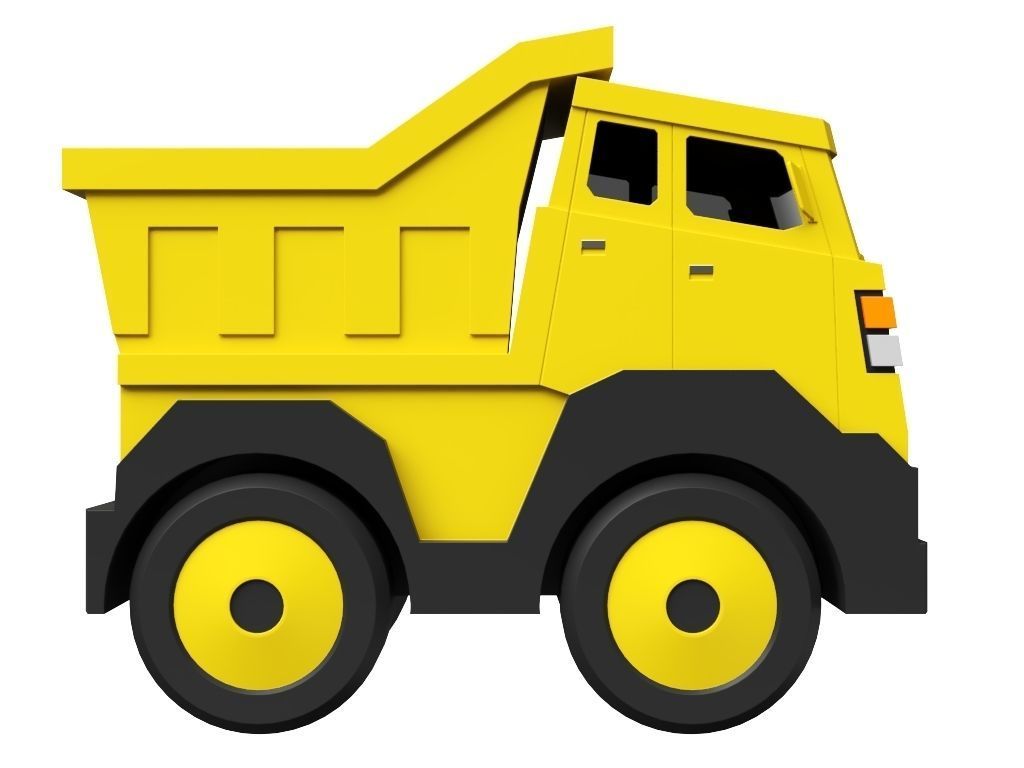 Toy Truck 3D model_1