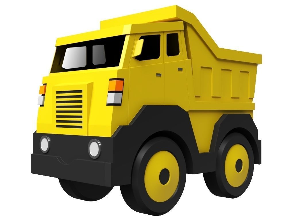 Toy Truck 3D model_6