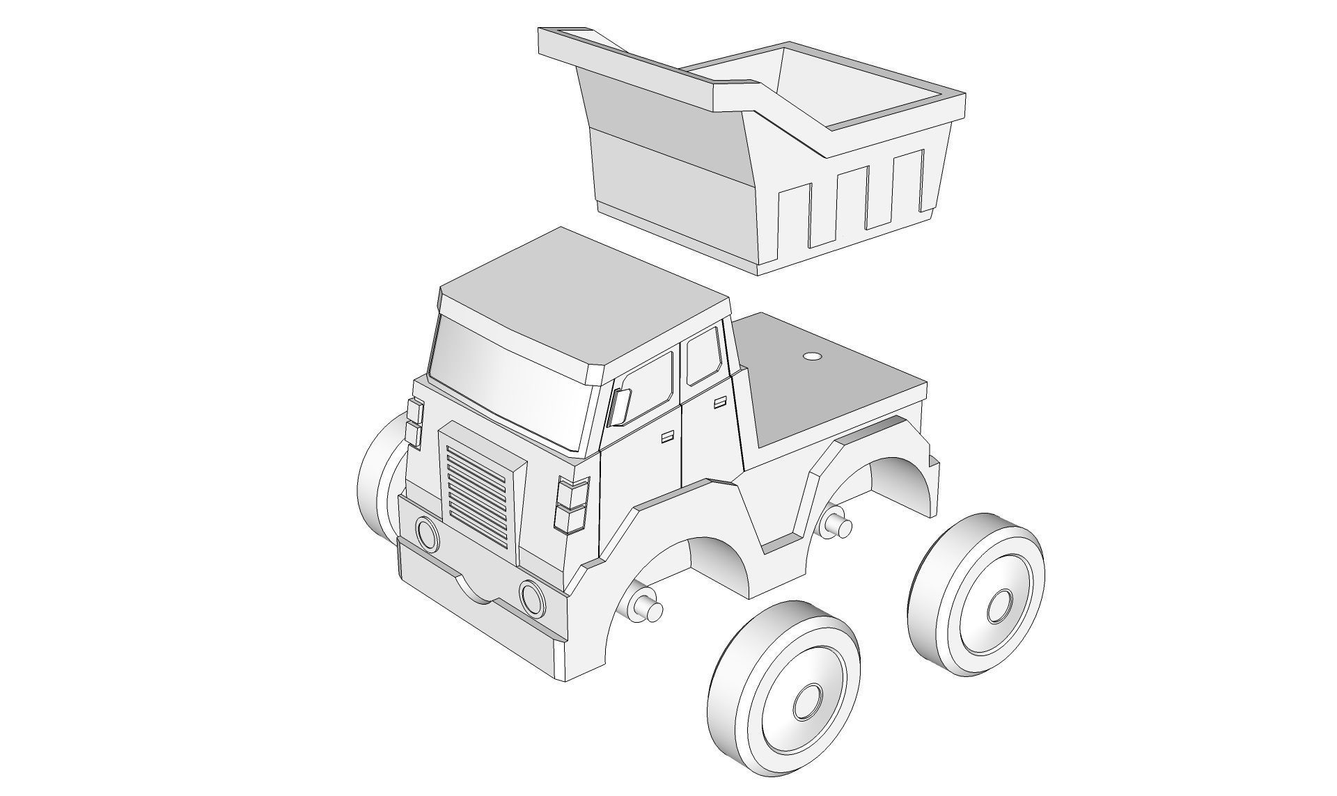 Toy Truck 3D model_18