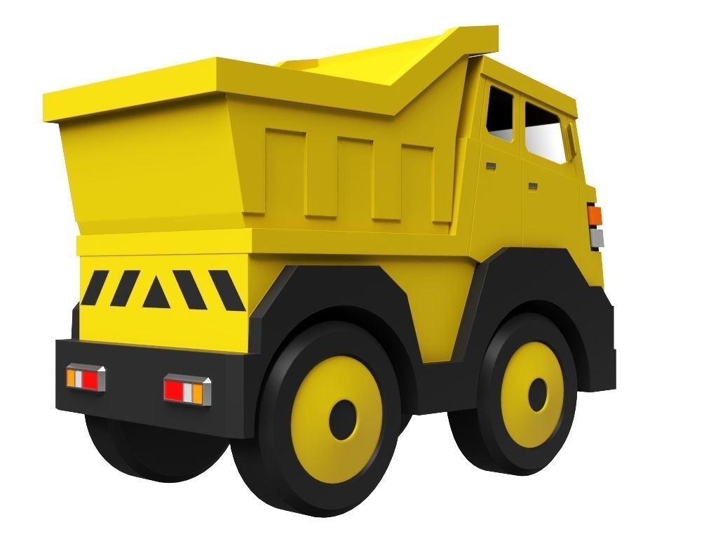 Toy Truck 3D model_2