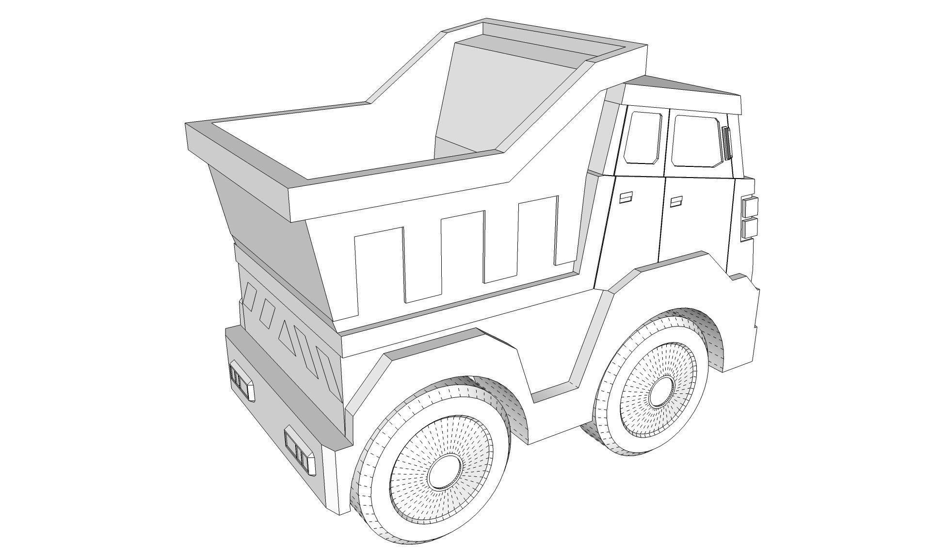Toy Truck 3D model_15