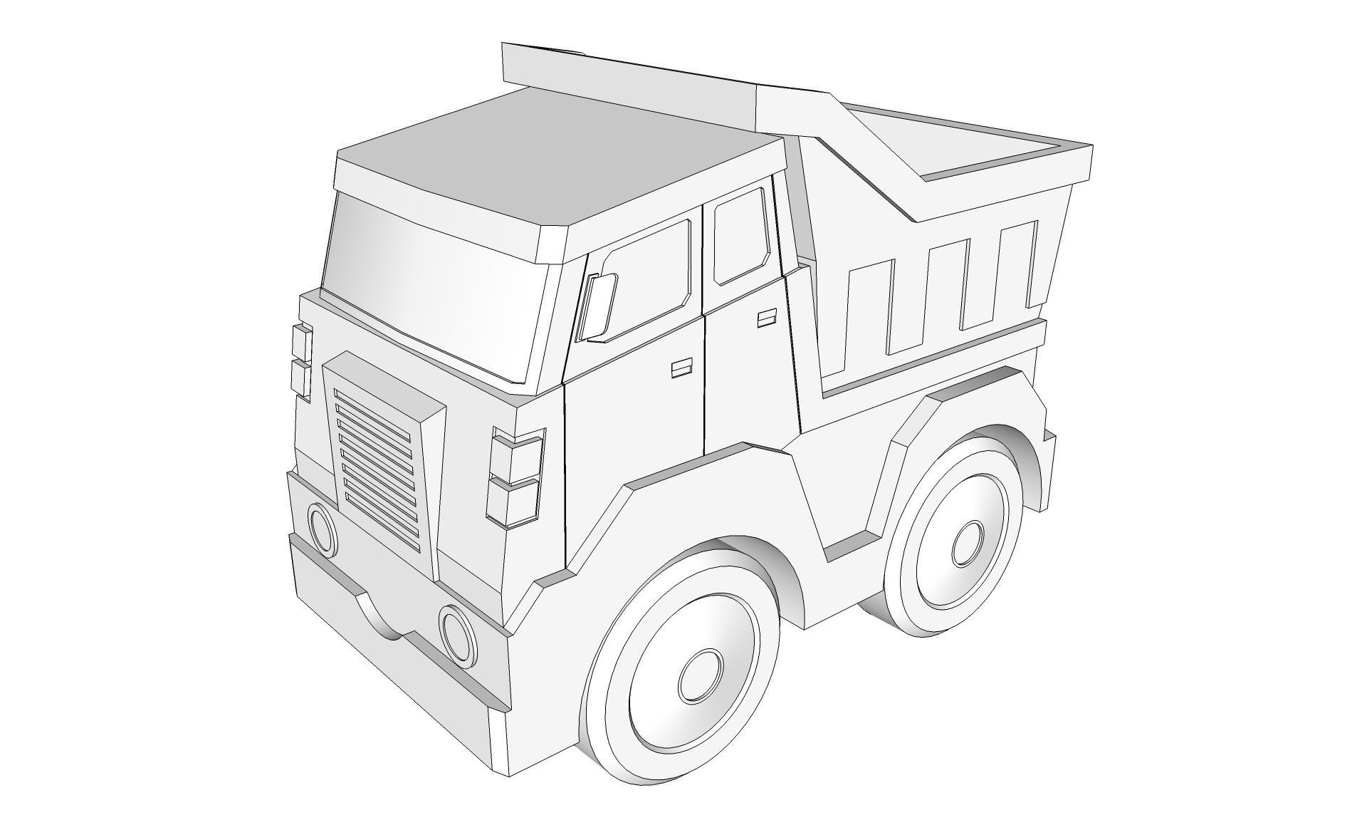 Toy Truck 3D model_12