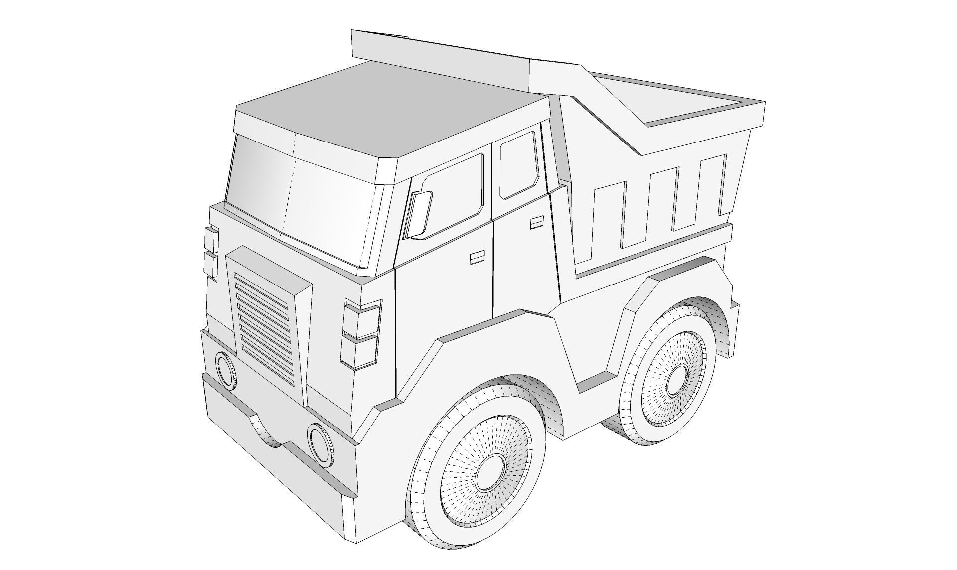 Toy Truck 3D model_13
