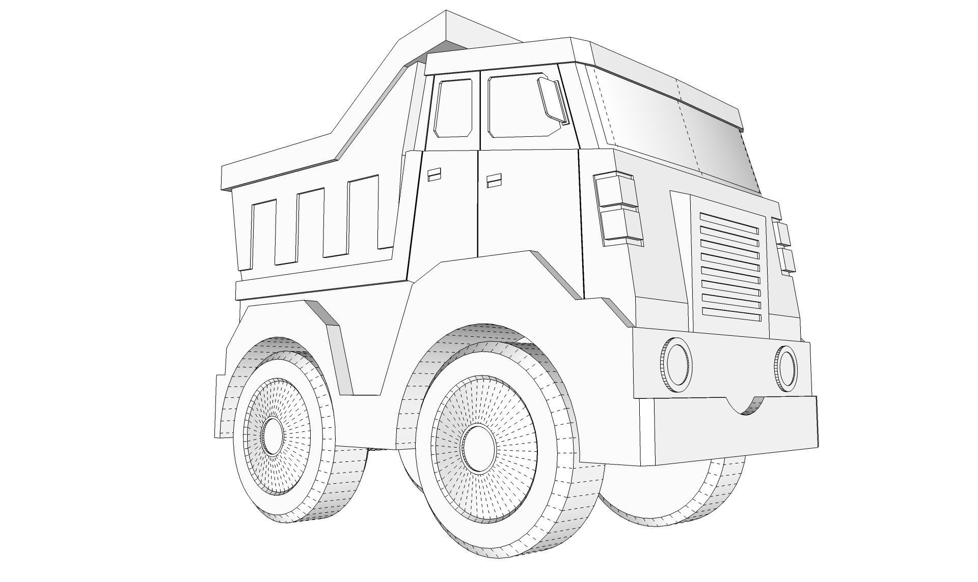 Toy Truck 3D model_16