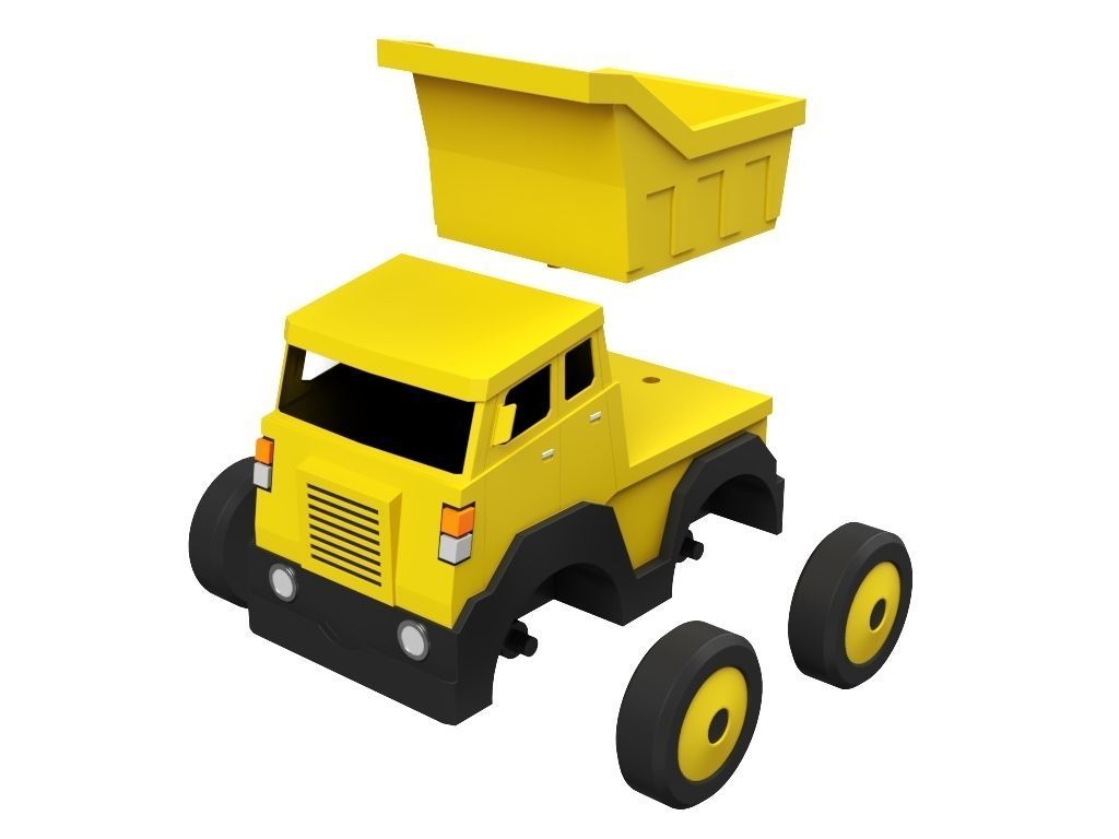 Toy Truck 3D model_11