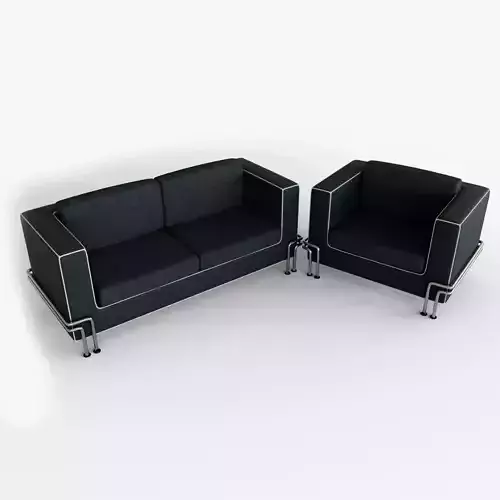 Couch and Armchair Set - PBR for Game Engines and other Projects