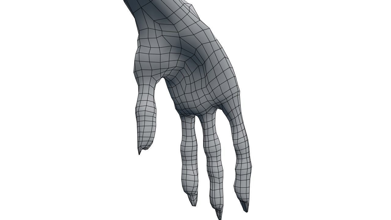 Low Poly Shrouded Specter Rigged Character With PBR Materials Low-poly 3D model_53