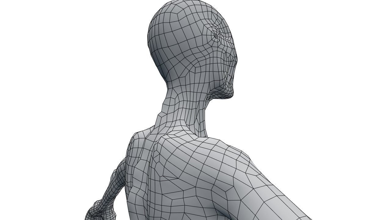 Low Poly Shrouded Specter Rigged Character With PBR Materials Low-poly 3D model_52