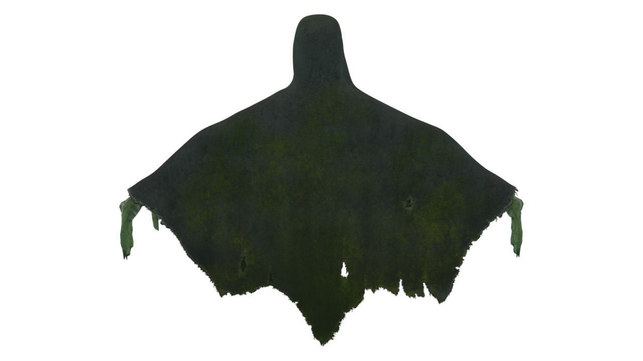 Low Poly Shrouded Specter Rigged Character With PBR Materials Low-poly 3D model_20