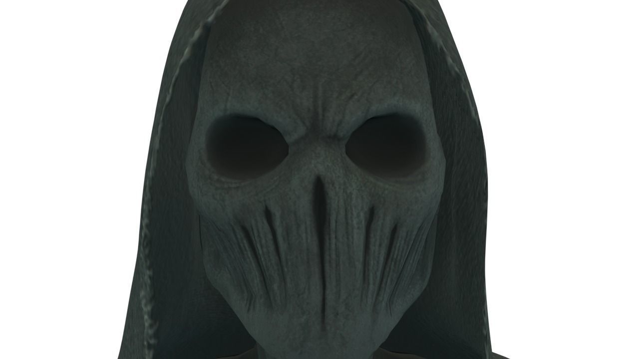 Low Poly Shrouded Specter Rigged Character With PBR Materials Low-poly 3D model_31