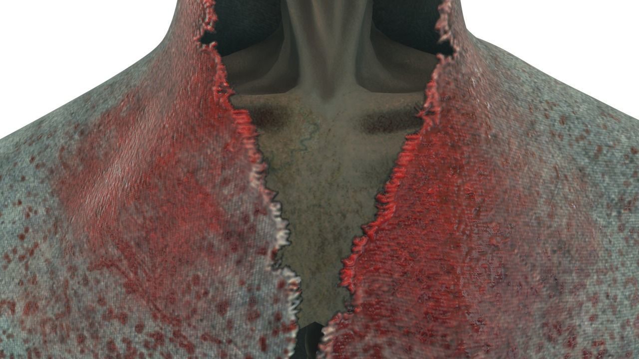 Low Poly Shrouded Specter Rigged Character With PBR Materials Low-poly 3D model_27