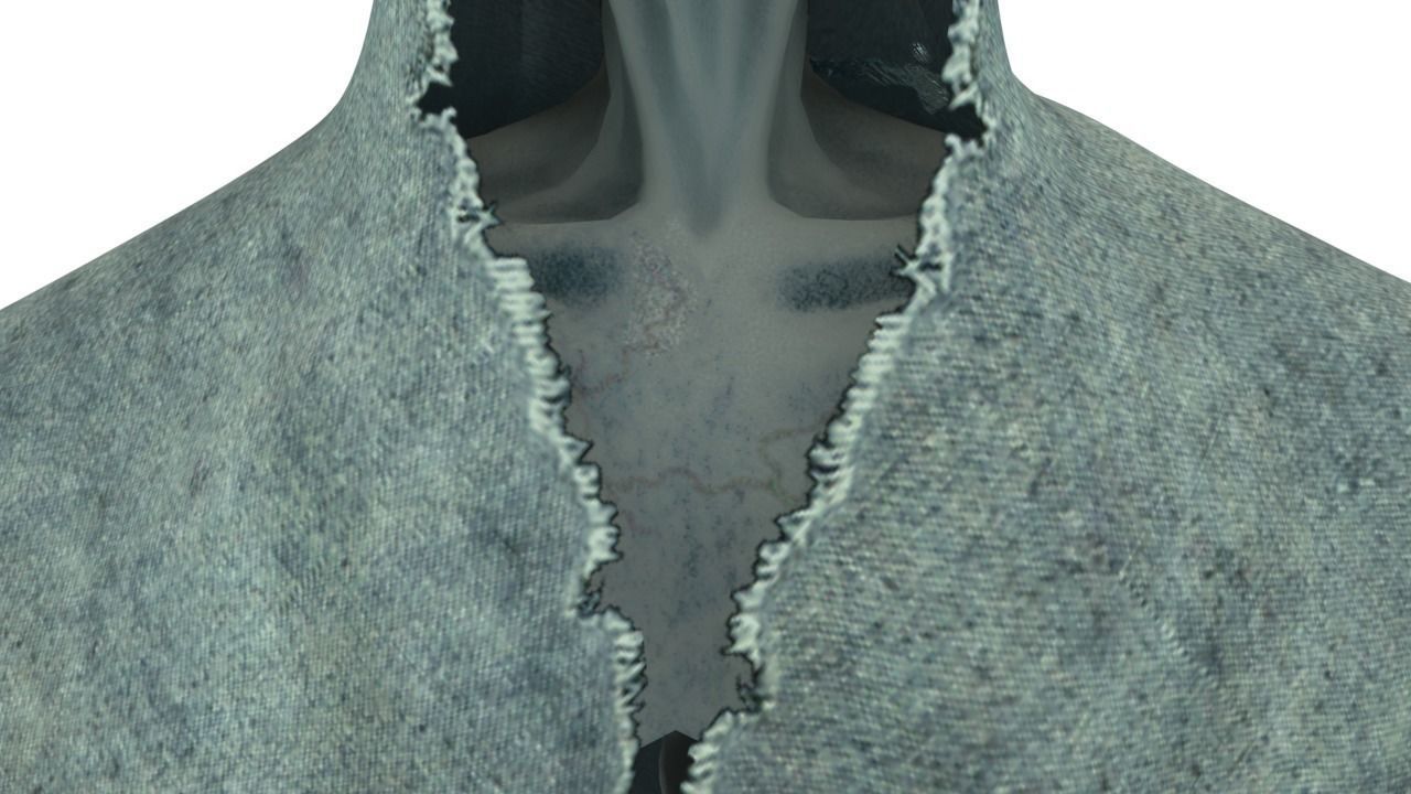 Low Poly Shrouded Specter Rigged Character With PBR Materials Low-poly 3D model_28