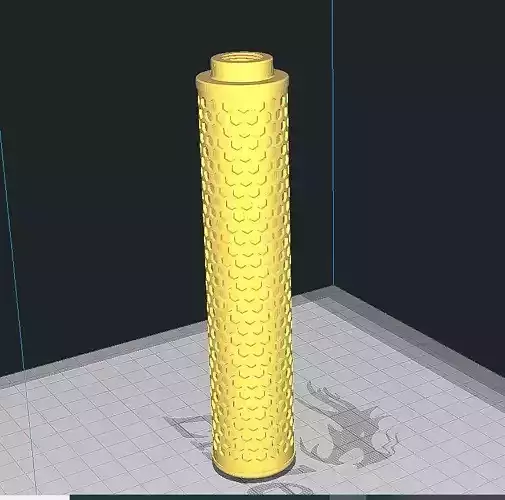 14mm CCW Threaded Supressor for Airsoft-Hive 3D print model