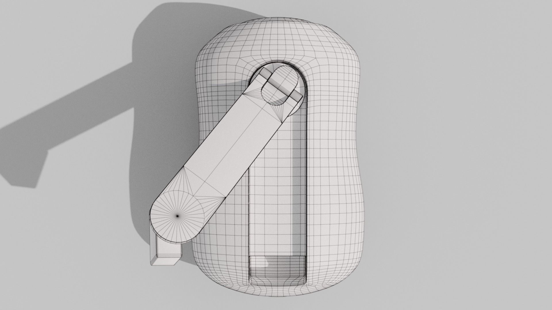 Crank-powered Pocket Flashlight 3D model_31