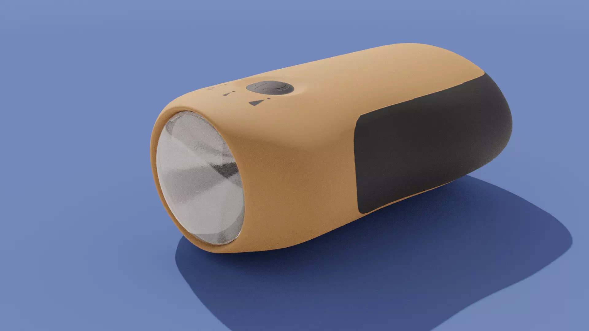 Crank-powered Pocket Flashlight 3D model_0