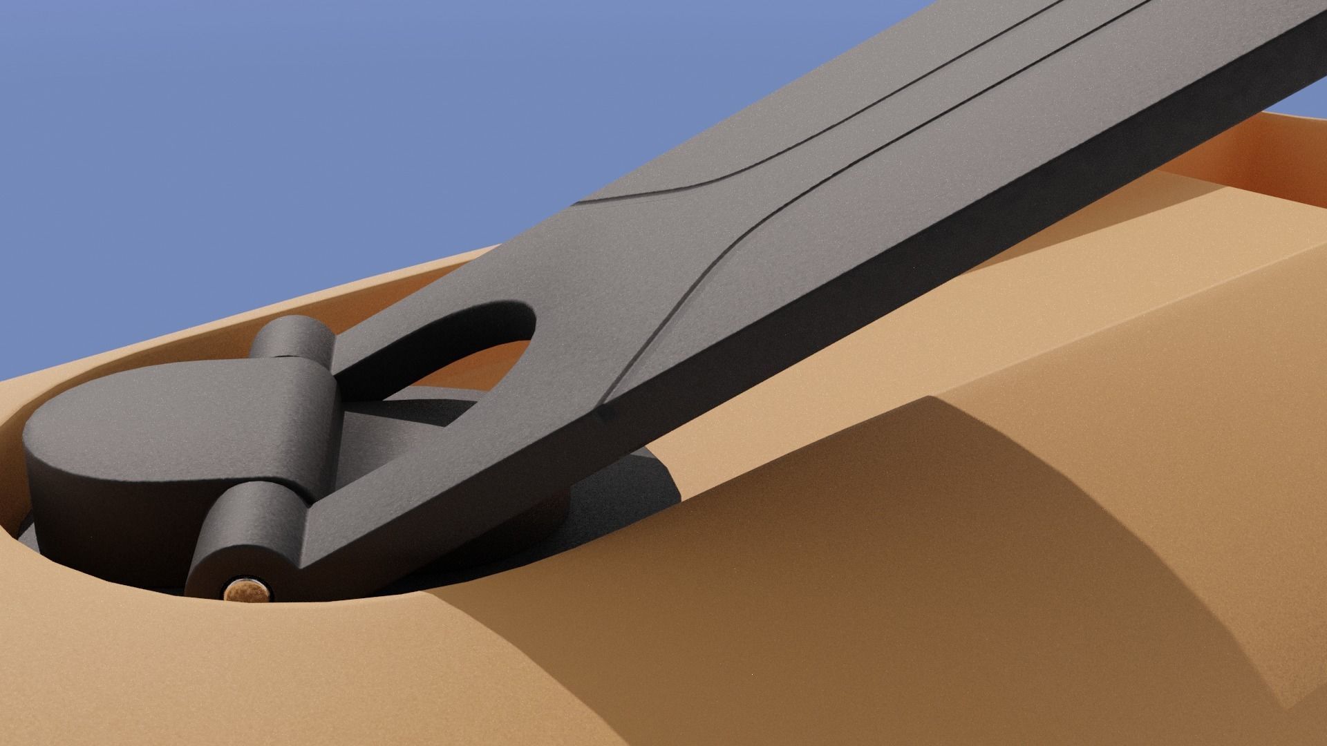 Crank-powered Pocket Flashlight 3D model_24