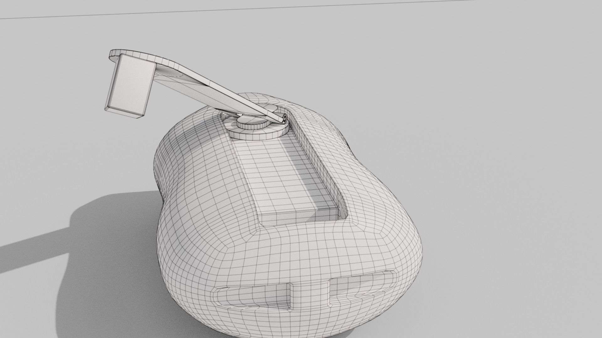 Crank-powered Pocket Flashlight 3D model_33