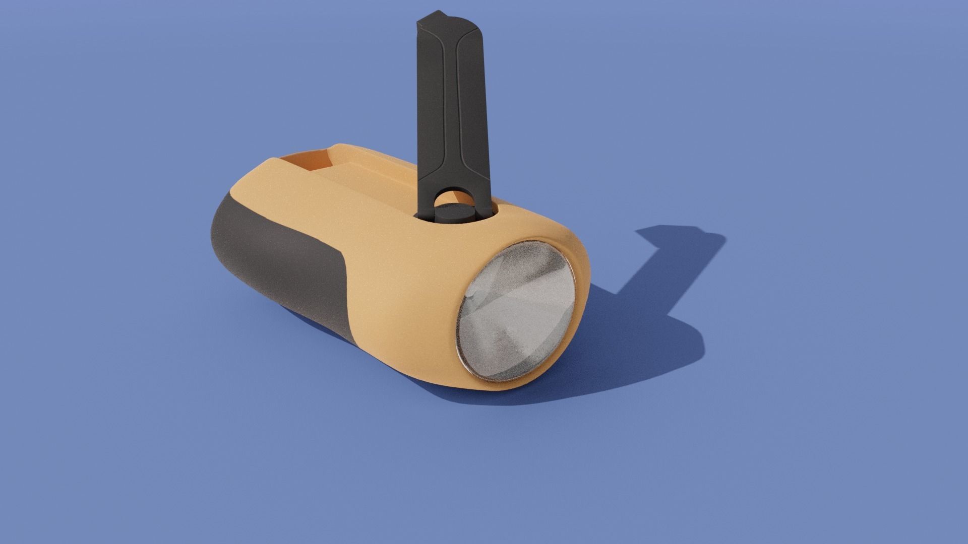 Crank-powered Pocket Flashlight 3D model_34