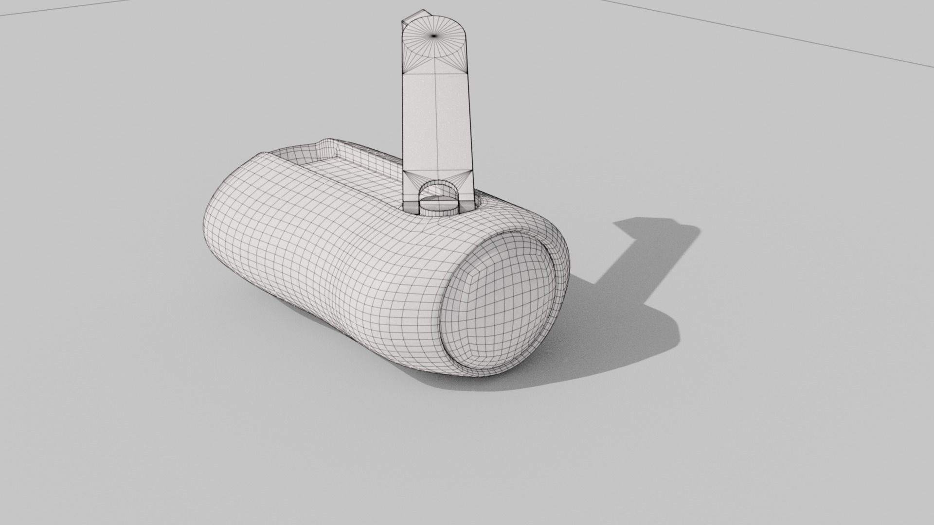 Crank-powered Pocket Flashlight 3D model_35