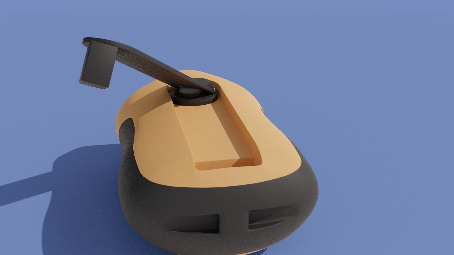 Crank-powered Pocket Flashlight 3D model_32