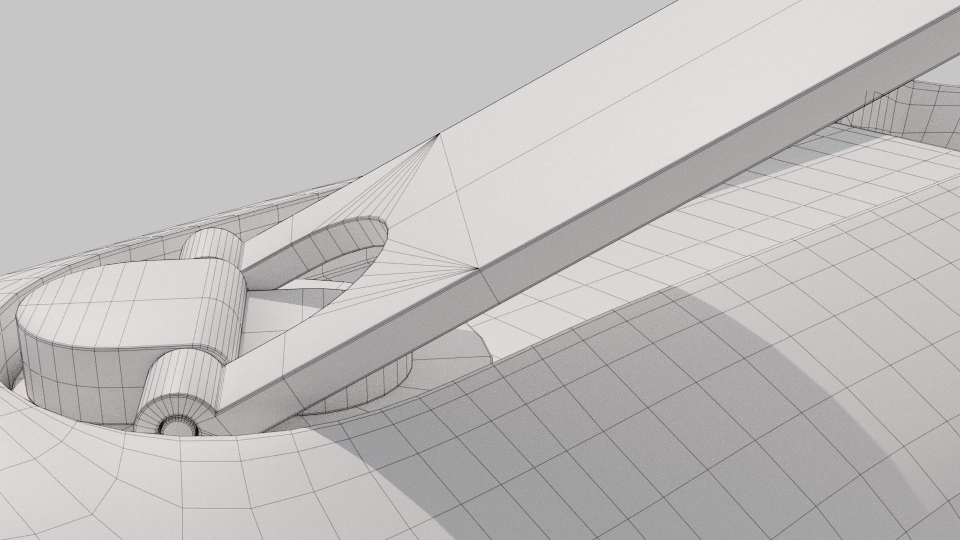 Crank-powered Pocket Flashlight 3D model_25