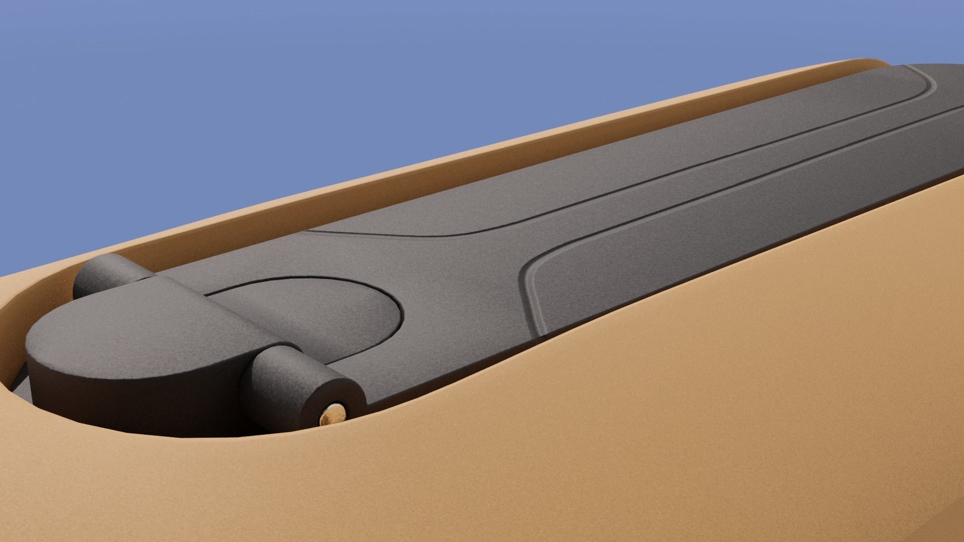 Crank-powered Pocket Flashlight 3D model_22